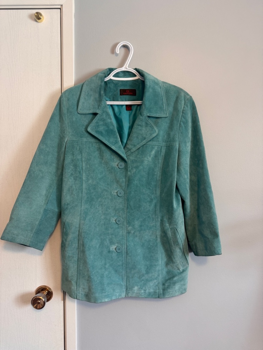 Vintage Danier Suede Button-Front Jacket - Women